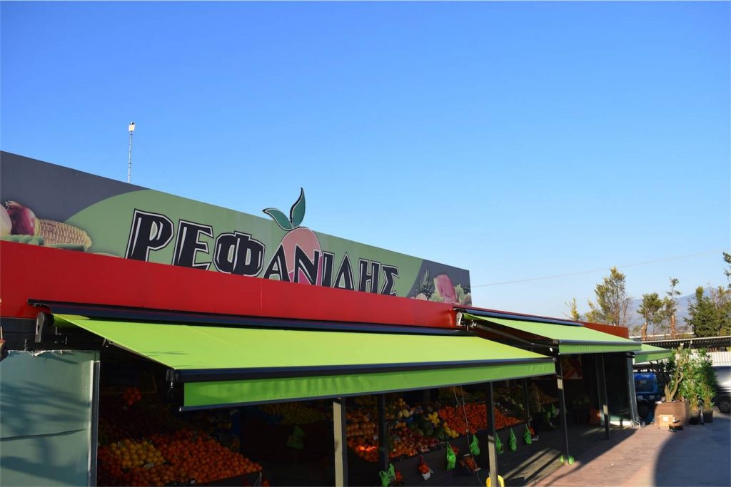 τέντα markilux 1300 Ρεφανίδης αεροδρόμιο Θεσσαλονίκης